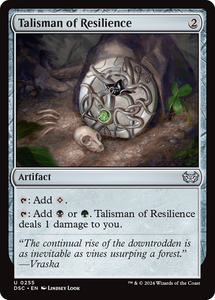 Talisman of Resilience [Duskmourn: House of Horror Commander] | Jomio and Rueliete's Cards and Comics