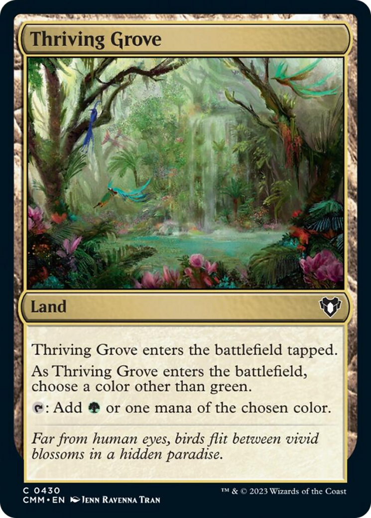 Thriving Grove [Commander Masters] | Jomio and Rueliete's Cards and Comics