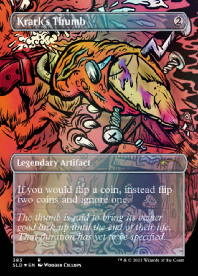 Krark's Thumb // Krark's Thumb (Borderless) [Secret Lair Drop Series] | Jomio and Rueliete's Cards and Comics