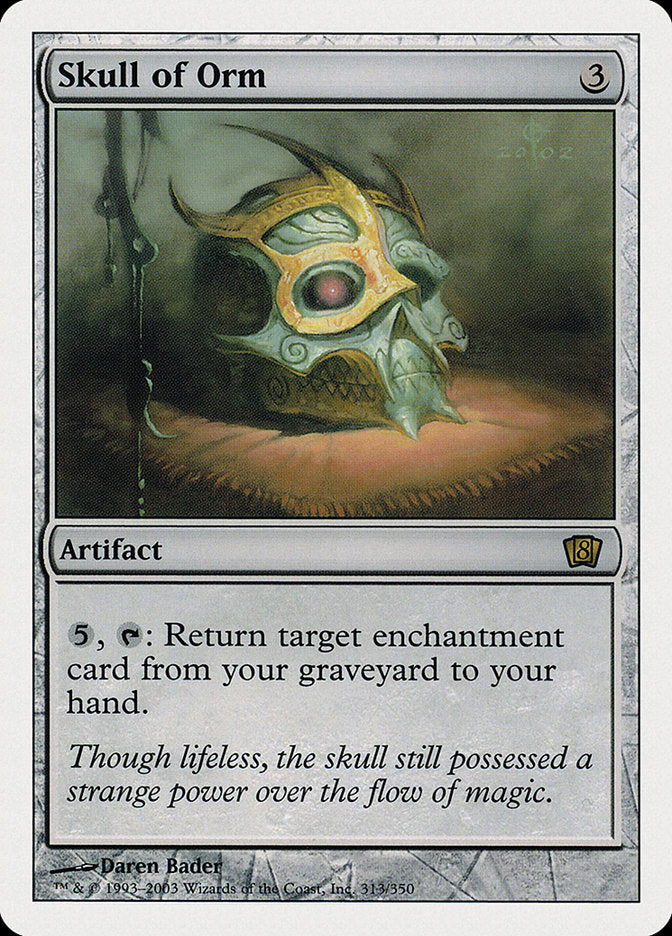 Skull of Orm (8th Edition) [Oversize Cards] | Jomio and Rueliete's Cards and Comics