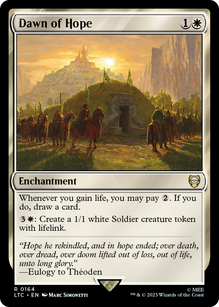 Dawn of Hope [The Lord of the Rings: Tales of Middle-Earth Commander] | Jomio and Rueliete's Cards and Comics