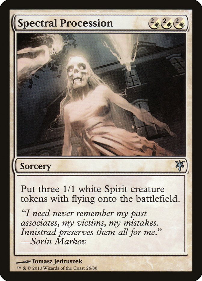 Spectral Procession [Duel Decks: Sorin vs. Tibalt] | Jomio and Rueliete's Cards and Comics