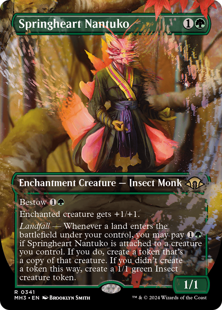 Springheart Nantuko (Borderless) [Modern Horizons 3] | Jomio and Rueliete's Cards and Comics