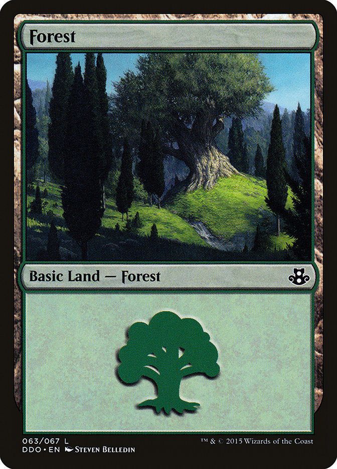 Forest (63) [Duel Decks: Elspeth vs. Kiora] | Jomio and Rueliete's Cards and Comics