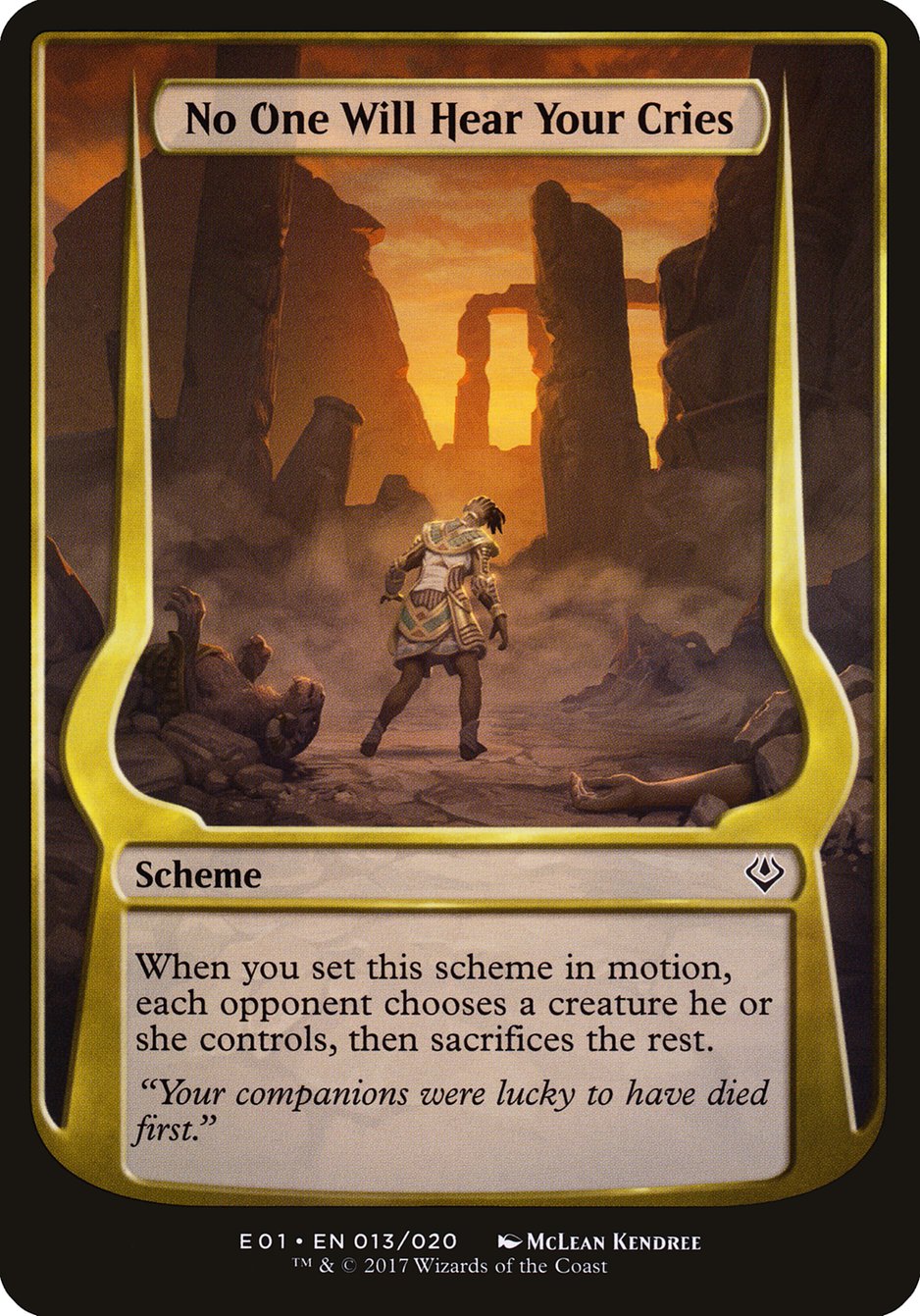 No One Will Hear Your Cries (Schemes) [Archenemy: Nicol Bolas Schemes] | Jomio and Rueliete's Cards and Comics