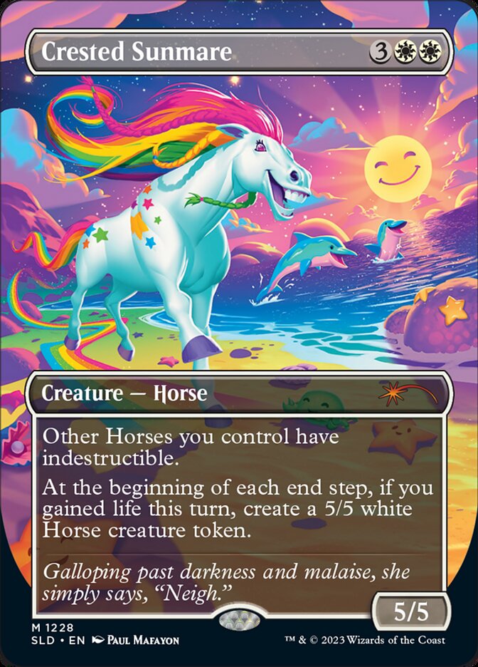 Crested Sunmare (Borderless) [Secret Lair Drop Series] | Jomio and Rueliete's Cards and Comics