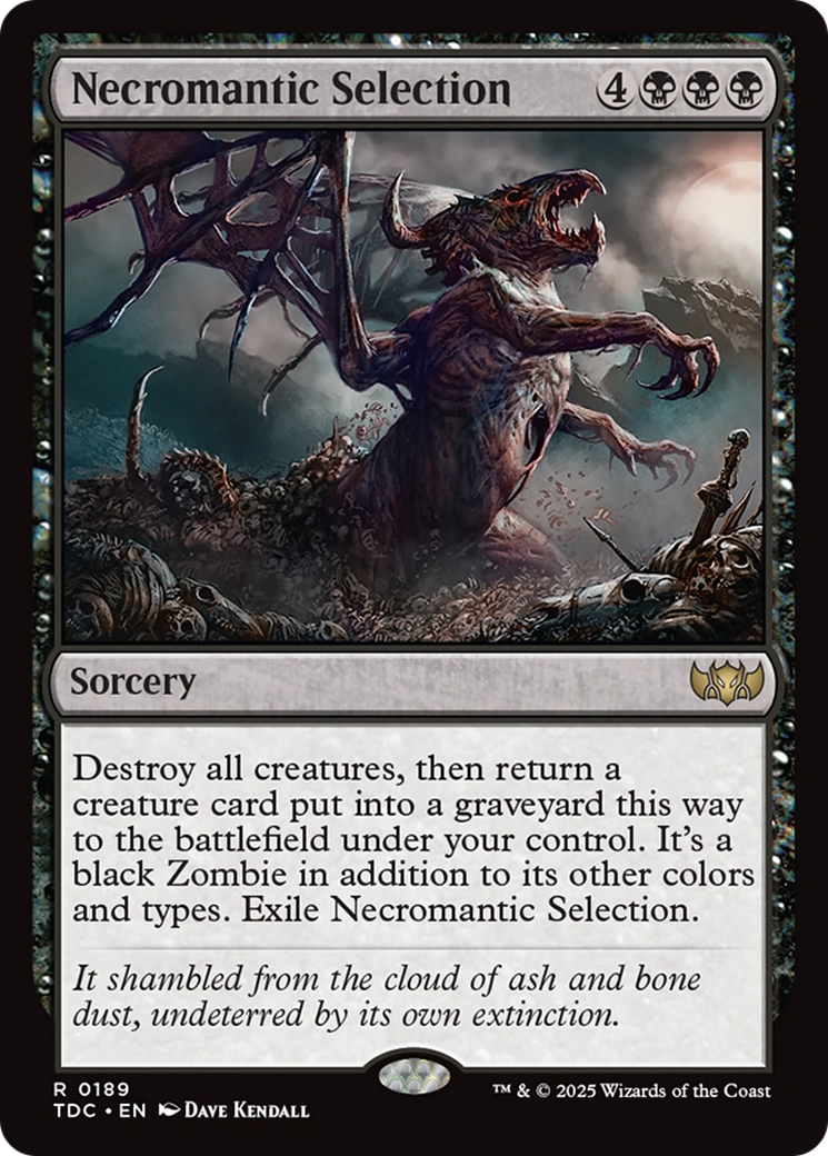 Necromantic Selection [Tarkir: Dragonstorm Commander] | Jomio and Rueliete's Cards and Comics