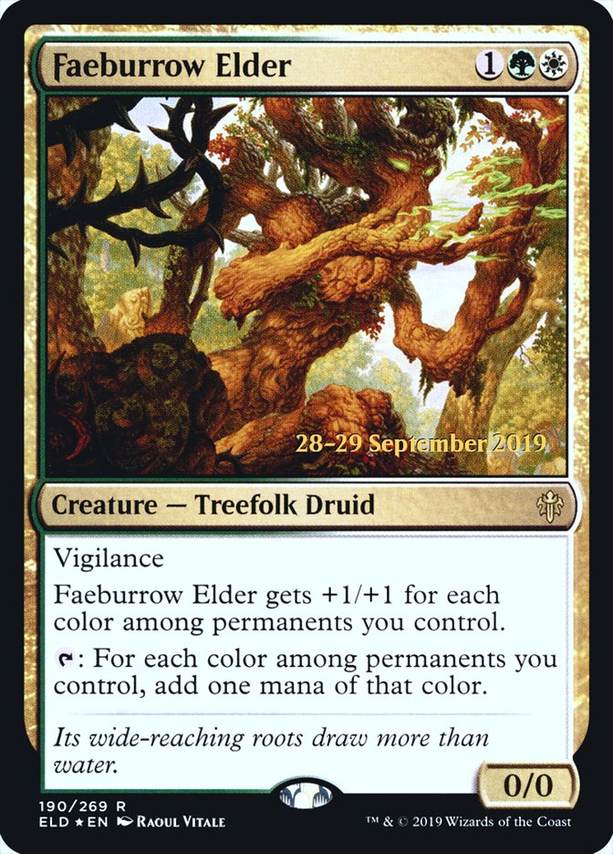 Faeburrow Elder [Throne of Eldraine Prerelease Promos] | Jomio and Rueliete's Cards and Comics