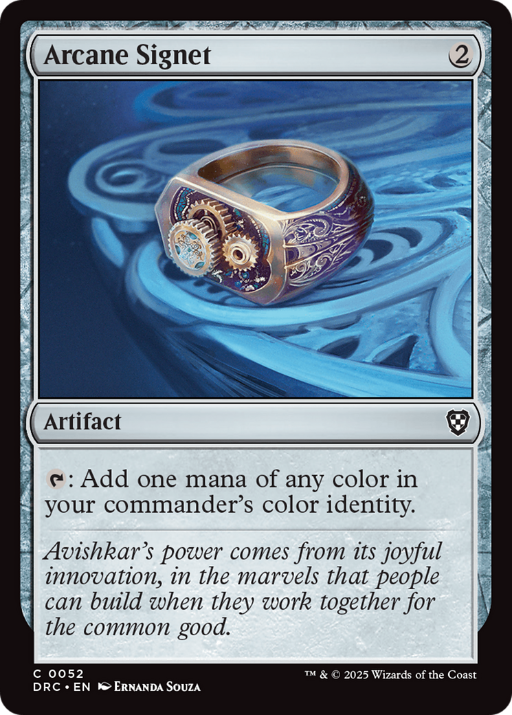 Arcane Signet (0052) [Aetherdrift Commander] | Jomio and Rueliete's Cards and Comics