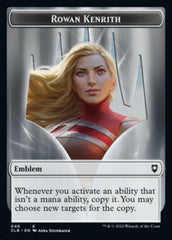 Rowan Kenrith Emblem // Copy Double-Sided Token [Commander Legends: Battle for Baldur's Gate Tokens] | Jomio and Rueliete's Cards and Comics