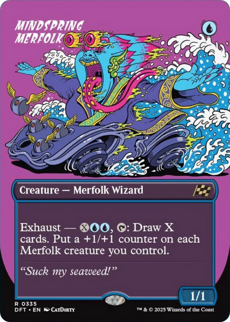 Mindspring Merfolk (Borderless) [Aetherdrift] | Jomio and Rueliete's Cards and Comics