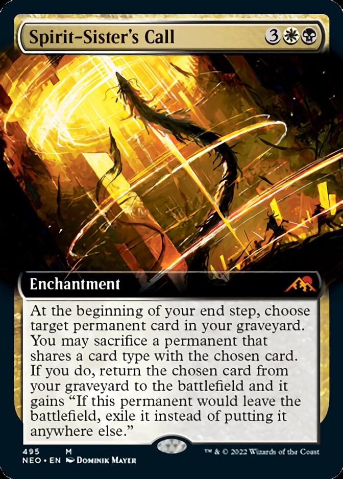 Spirit-Sister's Call (Extended Art) [Kamigawa: Neon Dynasty] | Jomio and Rueliete's Cards and Comics