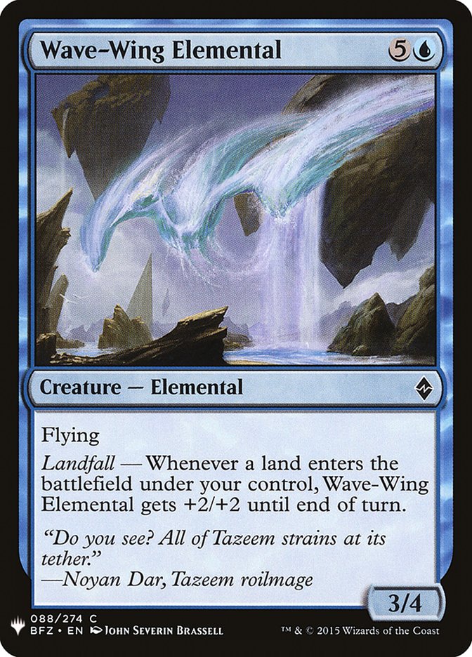 Wave-Wing Elemental [Mystery Booster] | Jomio and Rueliete's Cards and Comics