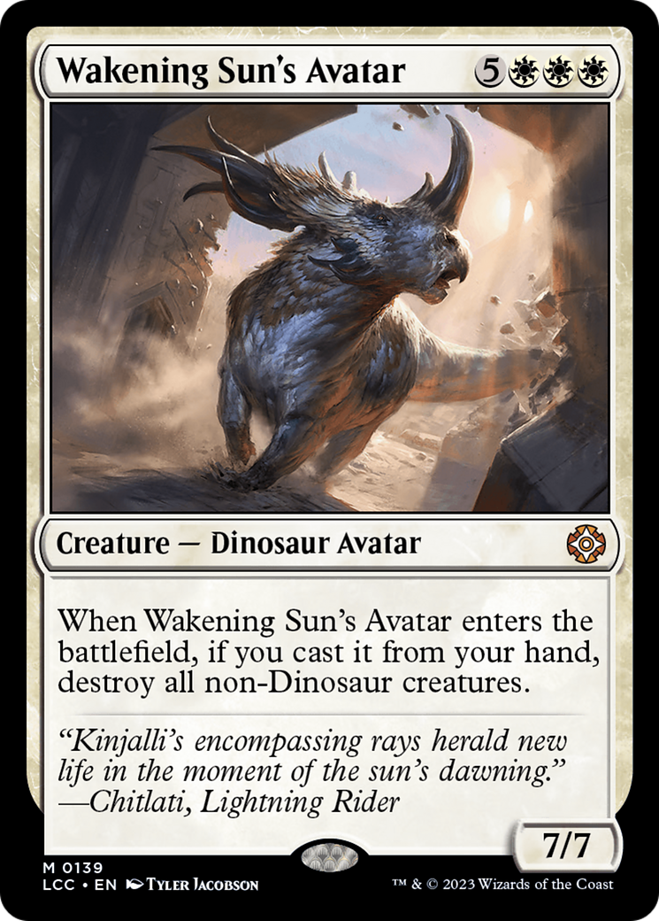 Wakening Sun's Avatar [The Lost Caverns of Ixalan Commander] | Jomio and Rueliete's Cards and Comics