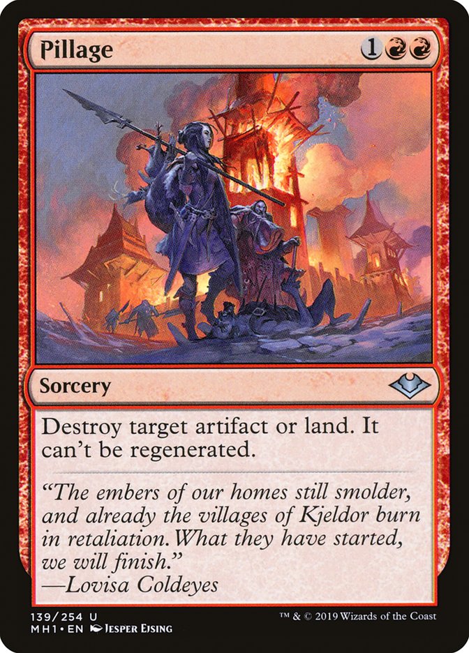Pillage [Modern Horizons] | Jomio and Rueliete's Cards and Comics