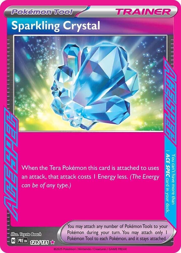 Sparkling Crystal (129/131) [Scarlet & Violet: Prismatic Evolutions] | Jomio and Rueliete's Cards and Comics