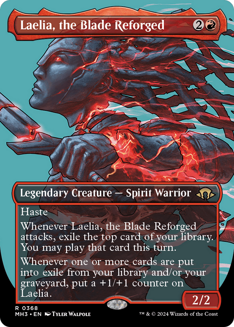 Laelia, the Blade Reforged (Borderless) [Modern Horizons 3] | Jomio and Rueliete's Cards and Comics