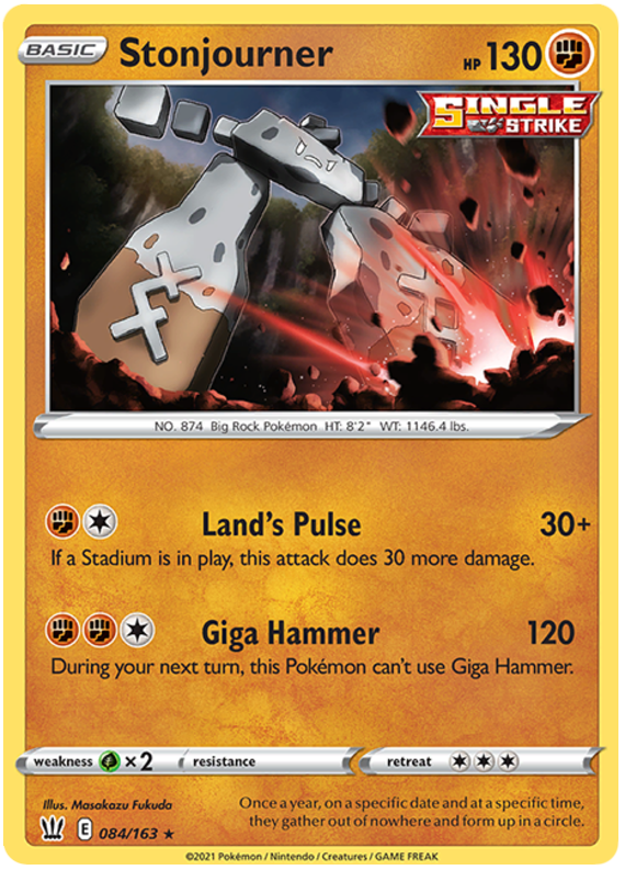 Stonjourner (084/163) [Sword & Shield: Battle Styles] | Jomio and Rueliete's Cards and Comics