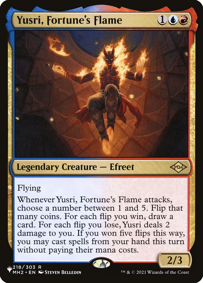 Yusri, Fortune's Flame [Secret Lair: Heads I Win, Tails You Lose] | Jomio and Rueliete's Cards and Comics