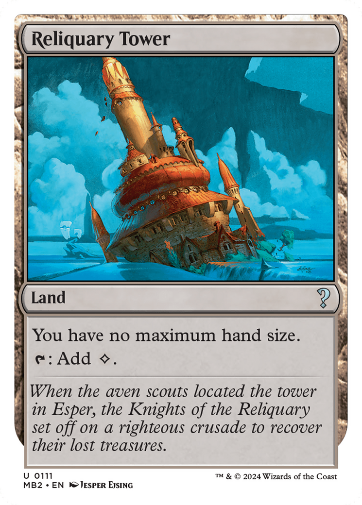Reliquary Tower (White Border) [Mystery Booster 2] | Jomio and Rueliete's Cards and Comics