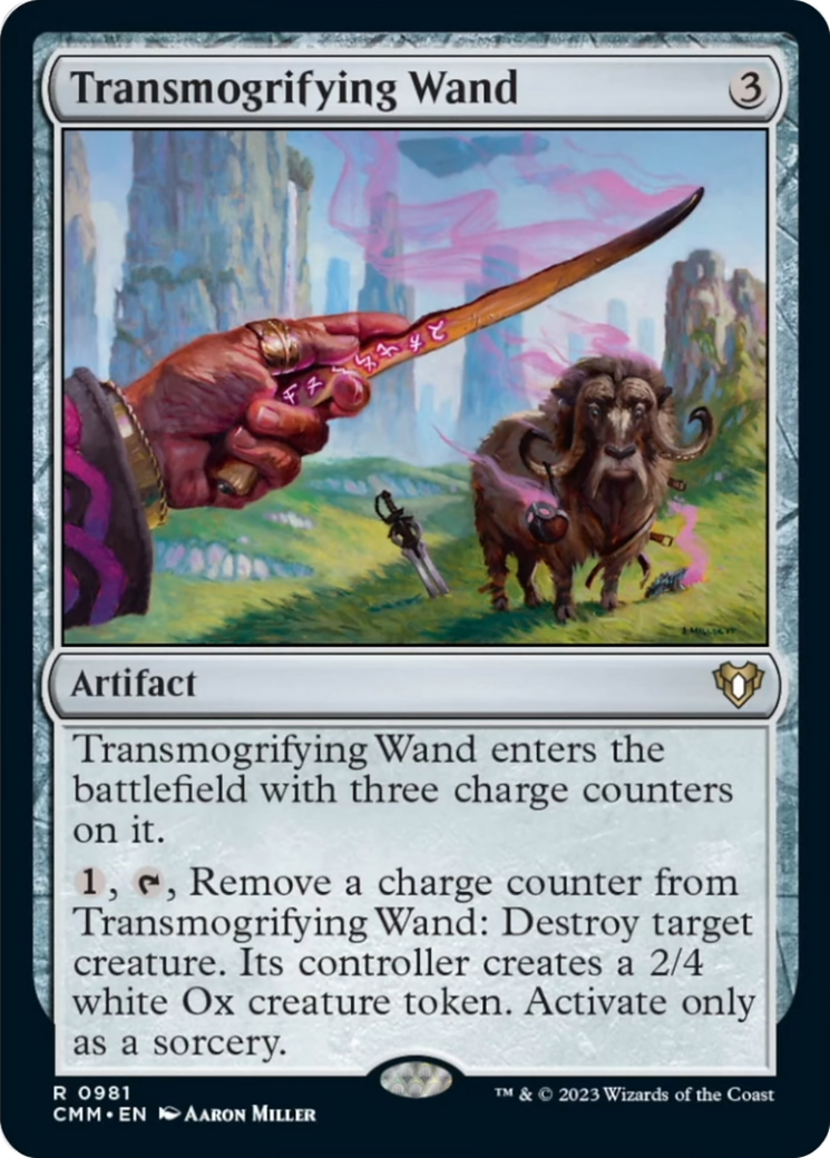 Transmogrifying Wand [Commander Masters] | Jomio and Rueliete's Cards and Comics