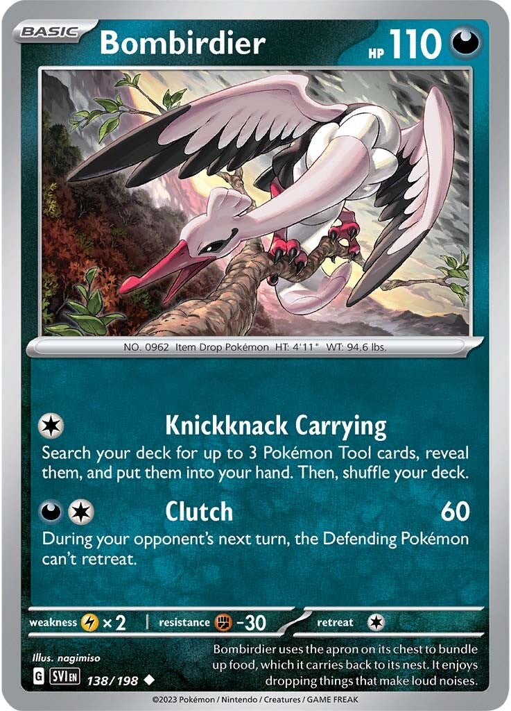 Bombirdier (138/198) [Scarlet & Violet: Base Set] | Jomio and Rueliete's Cards and Comics
