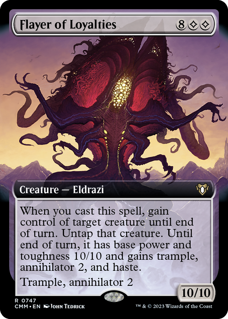 Flayer of Loyalties (Extended Art) [Commander Masters] | Jomio and Rueliete's Cards and Comics