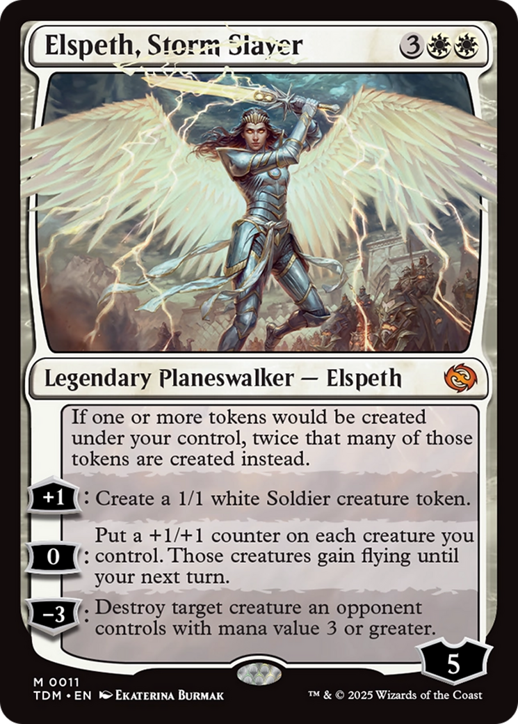 Elspeth, Storm Slayer [Tarkir: Dragonstorm] | Jomio and Rueliete's Cards and Comics