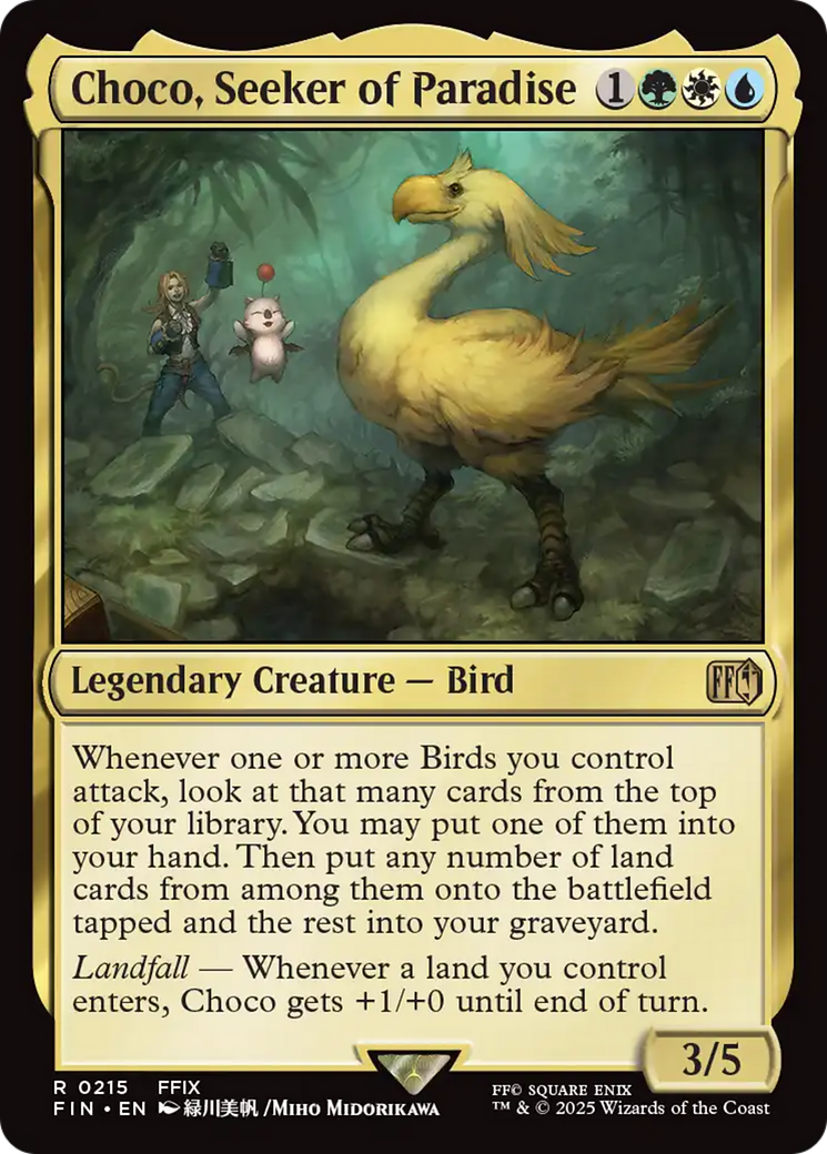 Choco, Seeker of Paradise [FINAL FANTASY] | Jomio and Rueliete's Cards and Comics
