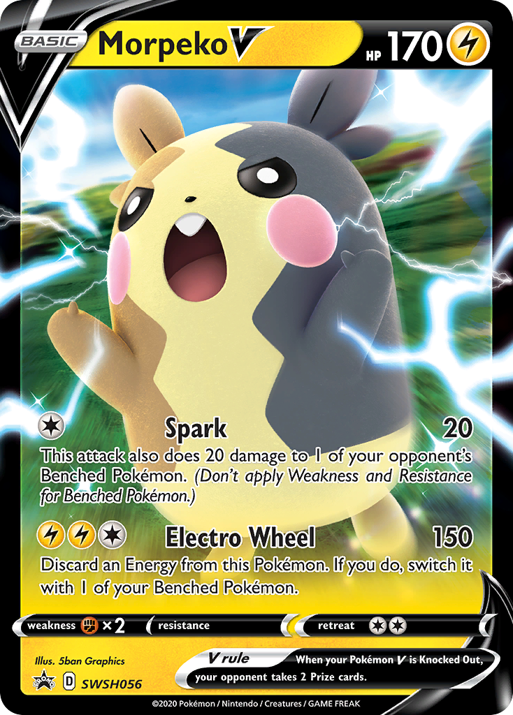 Morpeko V (SWSH056) [Sword & Shield: Black Star Promos] | Jomio and Rueliete's Cards and Comics