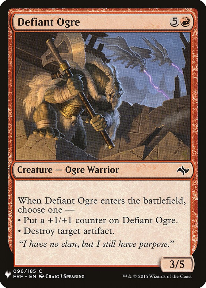 Defiant Ogre [Mystery Booster] | Jomio and Rueliete's Cards and Comics