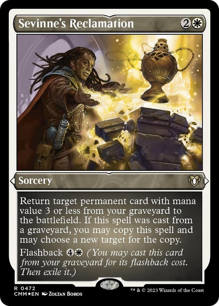 Sevinne's Reclamation (Foil Etched) [Commander Masters] | Jomio and Rueliete's Cards and Comics