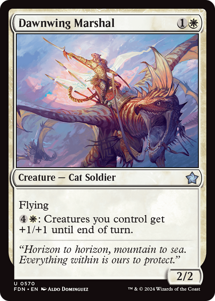 Dawnwing Marshal [Foundations] | Jomio and Rueliete's Cards and Comics