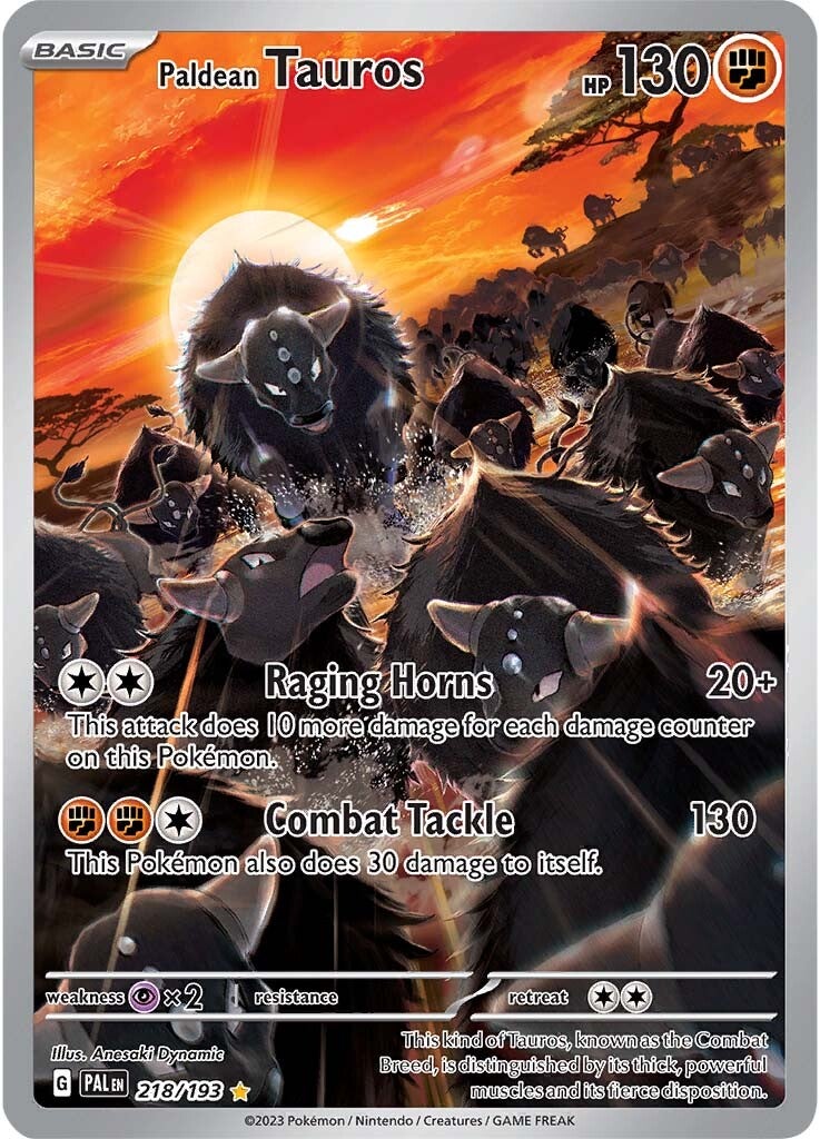Paldean Tauros (218/193) [Scarlet & Violet: Paldea Evolved] | Jomio and Rueliete's Cards and Comics