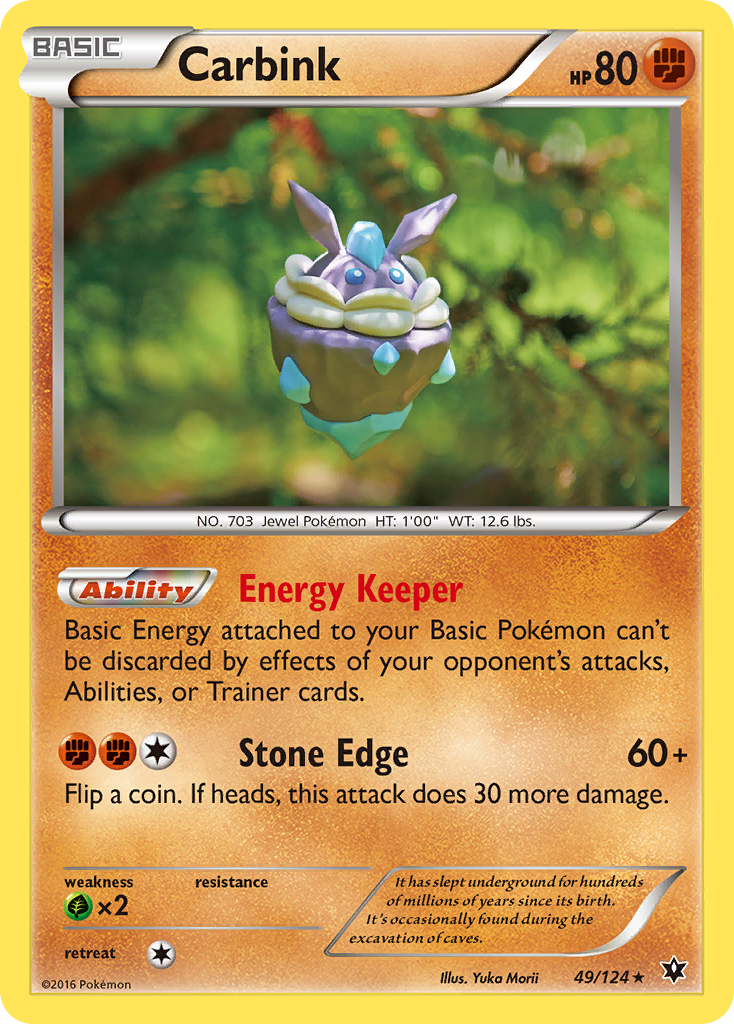 Carbink (49/124) [XY: Fates Collide] | Jomio and Rueliete's Cards and Comics