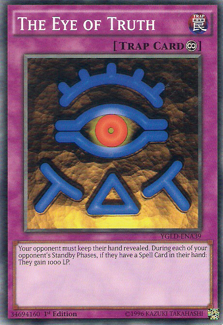 The Eye of Truth [YGLD-ENA39] Common | Jomio and Rueliete's Cards and Comics