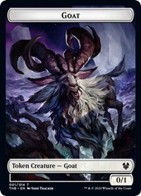 Goat // Satyr Double-Sided Token [Theros Beyond Death Tokens] | Jomio and Rueliete's Cards and Comics