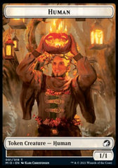 Human // Beast (008) Double-Sided Token [Innistrad: Midnight Hunt Tokens] | Jomio and Rueliete's Cards and Comics