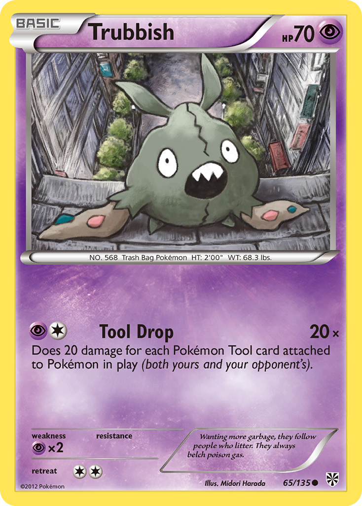 Trubbish (65/135) [Black & White: Plasma Storm] | Jomio and Rueliete's Cards and Comics