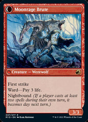 Brutal Cathar // Moonrage Brute [Innistrad: Midnight Hunt] | Jomio and Rueliete's Cards and Comics