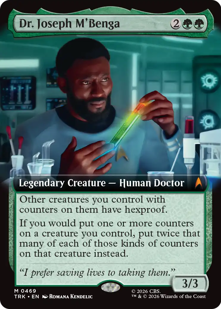 Dr. Joseph M'Benga (Extended Art) [Star Trek] | Jomio and Rueliete's Cards and Comics