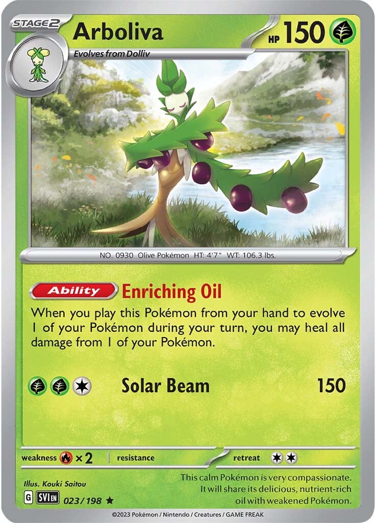 Arboliva (023/198) [Scarlet & Violet: Base Set] | Jomio and Rueliete's Cards and Comics