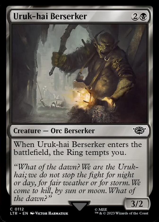 Uruk-hai Berserker [The Lord of the Rings: Tales of Middle-Earth] | Jomio and Rueliete's Cards and Comics
