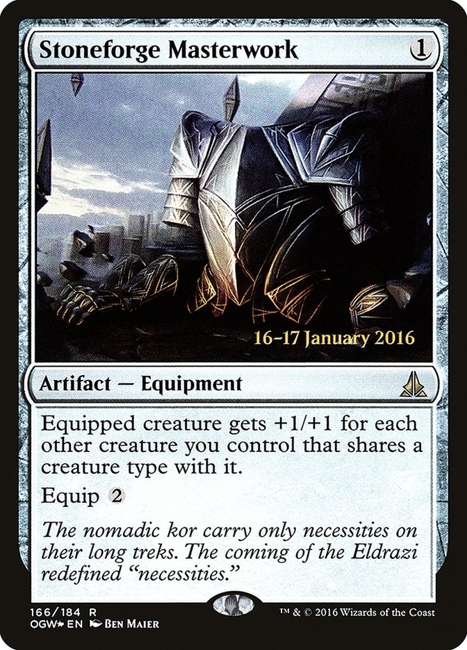 Stoneforge Masterwork [Oath of the Gatewatch Prerelease Promos] | Jomio and Rueliete's Cards and Comics
