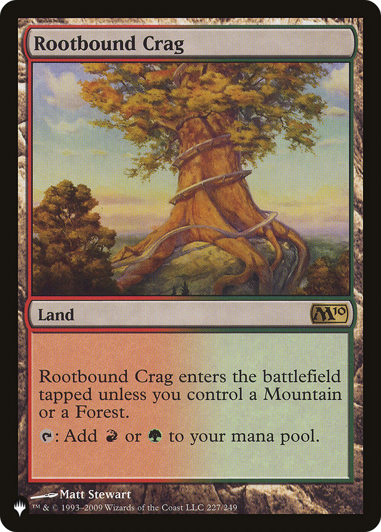 Rootbound Crag [The List] | Jomio and Rueliete's Cards and Comics