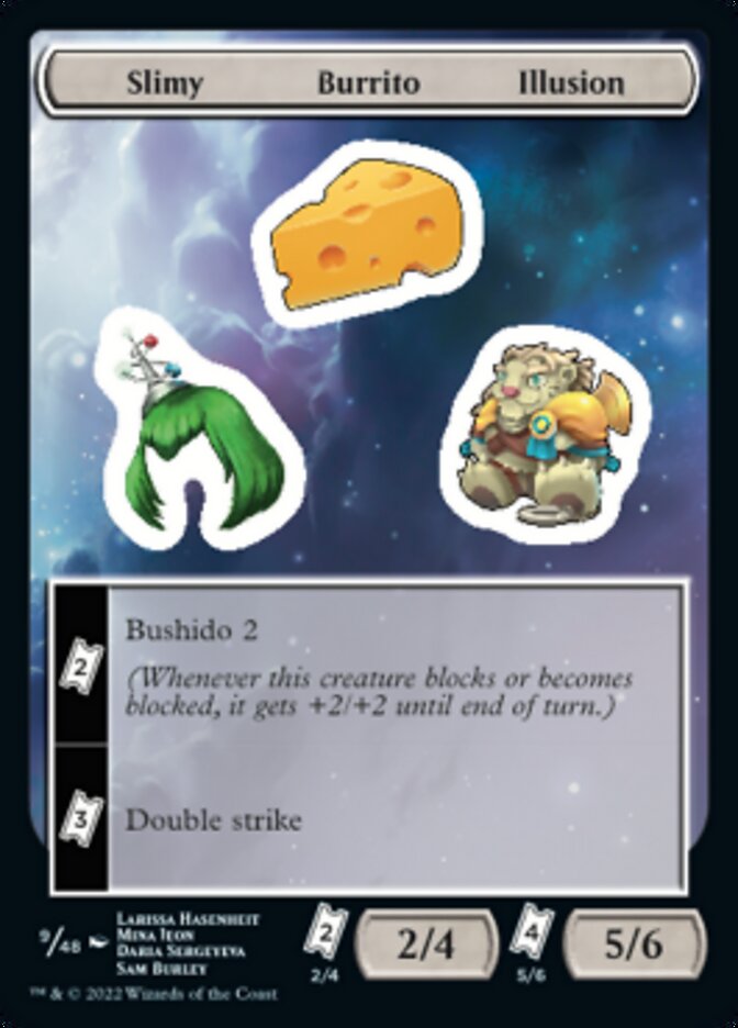 Slimy Burrito Illusion [Unfinity Stickers] | Jomio and Rueliete's Cards and Comics