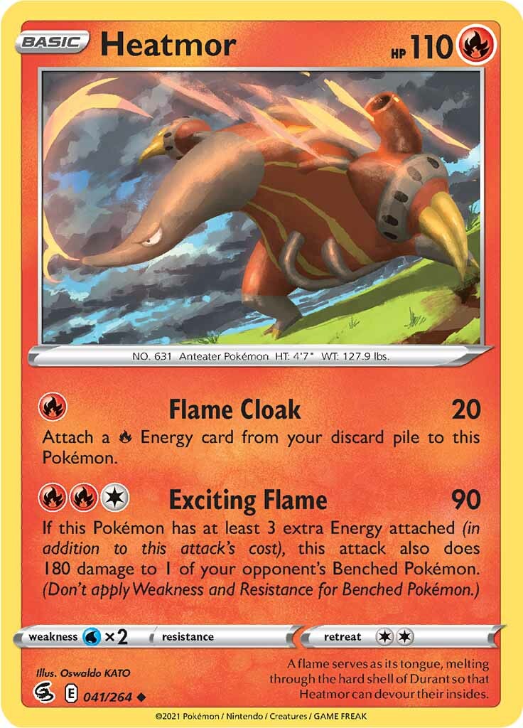 Heatmor (041/264) [Sword & Shield: Fusion Strike] | Jomio and Rueliete's Cards and Comics