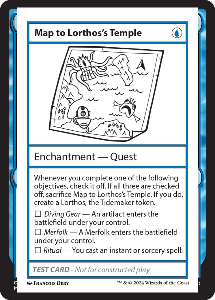 Map to Lorthos's Temple [Mystery Booster 2 Playtest Cards] | Jomio and Rueliete's Cards and Comics