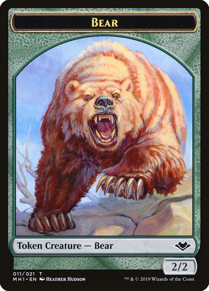 Bear Token [Modern Horizons Tokens] | Jomio and Rueliete's Cards and Comics