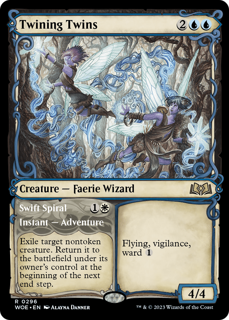 Twining Twins // Swift Spiral (Showcase) [Wilds of Eldraine] | Jomio and Rueliete's Cards and Comics